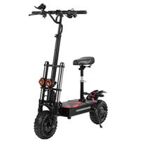 Elektrinis paspirtukas Sulankstomas Boyueda 11  3000Wx2 Motoras 60V 38AH Miesto Escooter Su Sėdyne Apkrova 200Kg Juodas S3 juoda