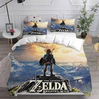 Anime Legend of Zelda Antklodė Patalynės užvalkalas Antklodės užvalkalas Pagalvės užvalkalas 2-3 dalys ES Vienvietis ES Dvigulis JAV Twin Rinkiniai Vaikams Suaugusiems EU Single 135x200cm