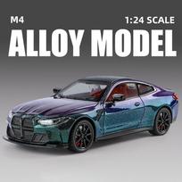 1:24 M4 G82 kupė liejamo lydinio sportinio automobilio modelis žaislinis lenktyninis automobilis modelis imitacija garsas ir šviesa atpalaiduojamas amortizatorius vaikams dovana žalia