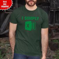 Aš tiesiog puikiai moku Excel marškinėliai Juokingi Microsoft Excel atspausdinti 100% medvilnės Unisex vyriški marškinėliai 4XL
