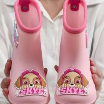 Paw Patrol Children's Rain Boots PVC Boys and girls outdoor non-slip cute cartoon baby rain boots kindergarten water shoes 160The inner length of th rožinė