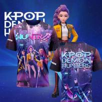 Cartoon Anime K-Pop Demon Hunters 3D Print  Adule Fashion Casual Short Sleeve Tops T-shirts S