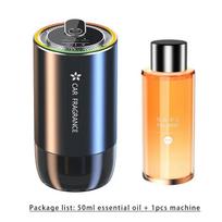 Aromaterapinis automobilio užvedimo oro gaiviklis, įkraunamas USB, aromaterapinis difuzorius su LED šviesa, kvapų dozatorius, aromato difuzorius, išmanus ir ilgai išliekantis With 50ml Gulong