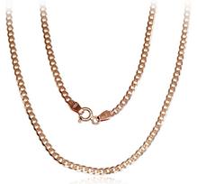 Aukso grandinėlė „Karjė“, 585 raudonas auksas, 2.3 mm, 55 cm, deimantinis pjūvis