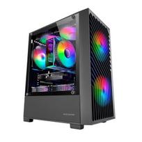 Korpusas Žaidimų dėžutė - Mars Gaming - MC-VORTEX - MicroATX - Temperuotas Stiklas - 3 FRGB 120mm Ventiliatoriai
