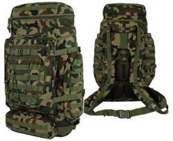 Turistinis kuprinė MAX PACK 85L, Texar, skirtas žygiams pėsčiomis ir stovyklavimui, molle sistema, suspaudimo diržai, PL Camo / Wz.93 kamufliažas