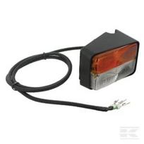 Posūkio ir gabaritinis žibintas dešinės pusės, stačiakampis, 12V, gintarinis/skaidrus, prisukamas, Cobo 307530000