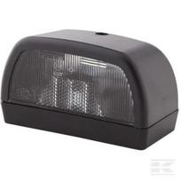 Numerio apšvietimo lempa 10W, stačiakampė, 12V, juoda, tvirtinama varžtais, 102x56.5mm, Hella 2KA998523001