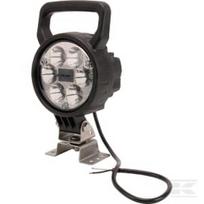Darbinė lempa LED, 25W, 2000lm, apvali, 10/30V, Ø117mm, Spot beam, 6 LED, Kramp LA10016