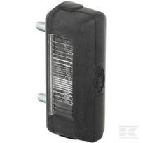 Numerio apšvietimo lempa 5W, stačiakampė, 12/24V, balta, tvirtinama varžtais, 80x31mm, plokščias kontaktas (blade terminal), Hella 2KA001389101