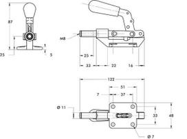 Tiesinio veikimo spaustuvas 603-M DE603M