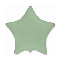 Folinis žvaigždės formos balionas "Žvaigždutė", švelni mėtinė (47 cm)