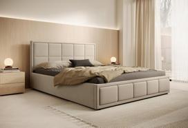Lova PRESTIGE + Čiužinys SAPNAS 2 XL|140x200|Smėlio|Veliūras