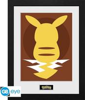 Abysse POKEMON - Framed print Pikachu Silhouette 25 (30x40)