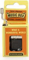 Kikkerland What A Wonderful World Crank Music Box (1207)