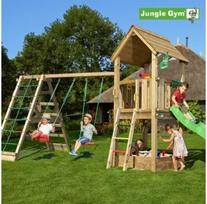 Nsh Nordic Jungle Gym Club žaidimų bokštas, komplektuojamas su laipiojimo moduliu ir čiuožykla (804-284NCX)