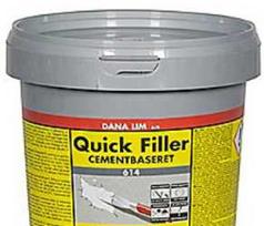 Dana Lim As Dana Lim Quick glaistas 1kg - 614, greitai kietėjantis cemento pagrindo miltelių pavidalo glaistas