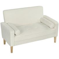 dvivietė sofa su kaučiuko kojomis