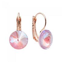 Auskarai moterims DiamondSky „Clarice II (Lavender DeLite)“ su Swarovski kristalais