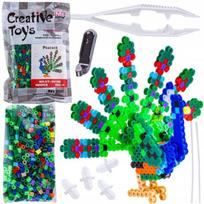 3D lyginimo karoliukai vaikams + povo figūrėlė + 485 vnt. + 5 mm