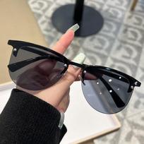 Vintage Square Sunglasses Men Anti-Blue Light Glasses Fashion Gradient Driving Shades Leopard Brand  Uv400 Eyewear 1PC