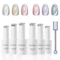 Coikaze Katės Akies Gelis Magnetinis Galaktikos Spalvos UV ir LED Suderinami Nagai, Gelis, 6 Spalvų Rinkinys, Gelis,