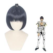 Anime Keistas Bruno Bucciarati Cosplay Kostiumas Baltas Juodas Kostiumas Uniforma Vyrams Moterims Pilnas Rinkinys Helovino Cosplay Nuotykis Bruno Perukas One Size oranžinė