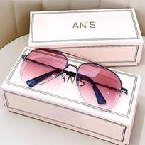Fashionable Large Frame Pilot Sunglasses Men'S Driving Uv Resistant Sunglasses Women'S High-End Street Photography Glasses