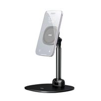 VRIG MG-04 sulankstomas stalinis telefono stovas su 360 laipsnių pasukamu magnetiniu telefono laikikliu juoda