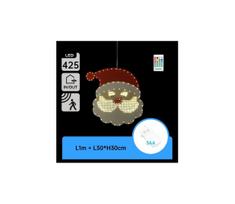 Aigostar - LED Kalėdinė dekoracija 425xLED/3xAA IP44 + nuotolinis valdymas Kalėdų senelis 30 cm