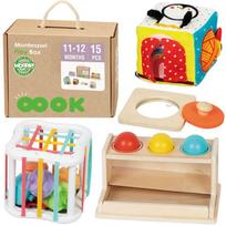Montessori lavinamoji dėžutė Woopie GREEN 5in1, 11–12 mėn.