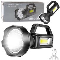 COB LED prožektorius su įkraunama baterija ir galia