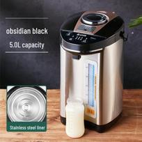 Rongsheng Smart Elektrinis 5L terminis virdulys: Visiškai automatinis, didelės talpos, pastovios temperatūros karšto vandens katilas Black Gold white