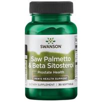 SWANSON Saw Palmetto ir beta-sitosterolis (30 kapsulių)