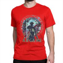 Viktor Arcane Poster T-Shirt for Men League Of Legends Crazy Cotton Tees Round Collar Short Sleeve T Shirts Gift Clothing S