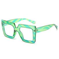 Vintage Oversized Anti-Blue Light Glasses Colorful Clear Lens Ladies Optical Glasses Frame Square Female Eyeglasses For Women