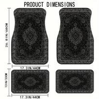 Car Floor Mats Rectangular Bandana Print Design for Rug Carpet Tapis Shawl Towel Carpet Floor Mats for Cars, Auto Interior Decor