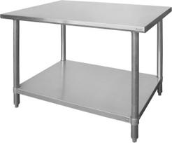 Hendi Centrinis stalas su prisukama lentyna "Budget Line" - 140x60x85 cm