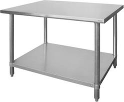 Hendi Centrinis stalas su prisukama lentyna "Budget Line" - 160x60x85 cm
