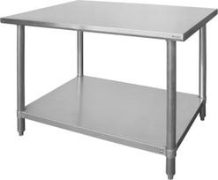 Hendi Centrinis stalas su prisukama lentyna "Budget Line" - 180x60x85 cm