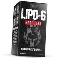 Riebalų degintojas, Lipo-6 Hardcore, Nutrex 60 kaps. (02152024) 60caps