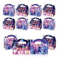 Muzikos mergaitės gimtadienio vakarėlio dekoracija Dovanų dėžutė Saldainių dėžutė Kartoninė dėžutė Ragai A set of 12 cartons (6 each of 2 styles)