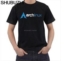ARCH LINUX Logotipas Vyriški marškinėliai S M L XL 2XL 5XL Trumpomis rankovėmis Medvilniniai Drabužiai Marškinėliai Apvalia iškirpte Drabužiai sbz6157 S