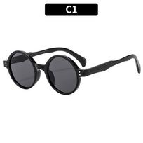 Luxury Vintage Round Sunglasses Women Men Brand Designer Punk Sun Glasses Sexy Ladies Shades Uv400 1PC