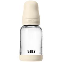 BIBS Baby Glass Bottle Round Latex buteliukas nuo pilvo dieglių Ivory 120 ml