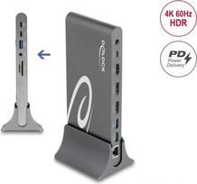 DELOCK USB Typ-C DP 1.4 Dockingstation Triple 4K Display | 87772 | 4043619877720