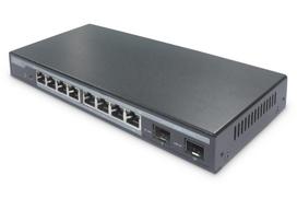 DIGITUS Switch 8-Port Gigabit 86W PoE + 2 SFP Ports Black | DN-95344 | 4016032455103