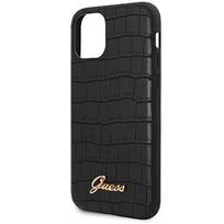 Guess  GUHCN61PCUMLCRBK Croco Cover for Apple iPhone 11 Black GUHCN61PCUMLCRBK