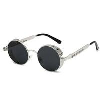 Gold Metal Sunglasses Gothic Steampunk Vintage Shield Eyewear Shades Prescription Sun Glasses 0 -0.5 -1.0 -2.0 To -5.0 0