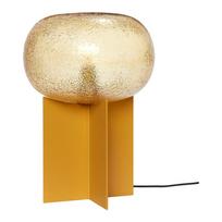 Oranžinės spalvos stalinis šviestuvas (aukštis 36 cm) su stiklo gaubtu Podium – Hübsch